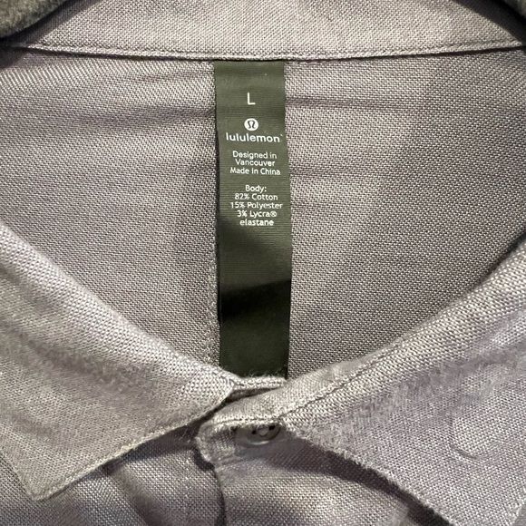 Men's Grey Lululemon Shirt - Picture 3 of 3